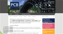 Desktop Screenshot of pcbsolicitors.co.uk